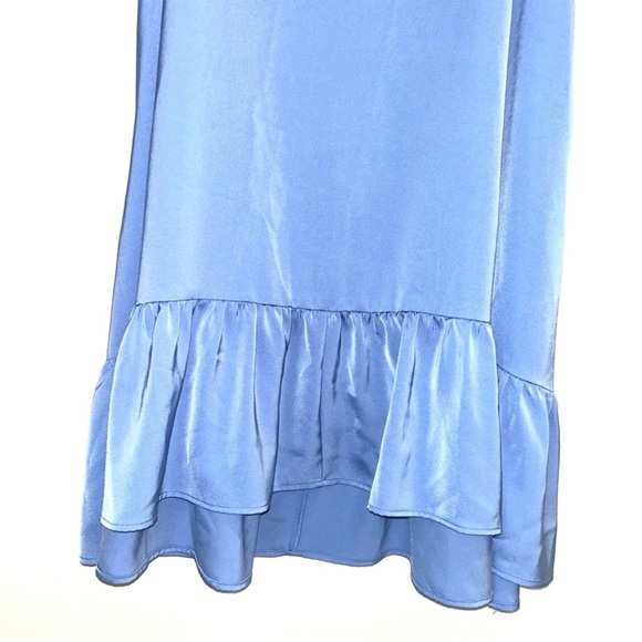 Elegant Blue Sleeveless Midi Dress - Picture 3 of 5